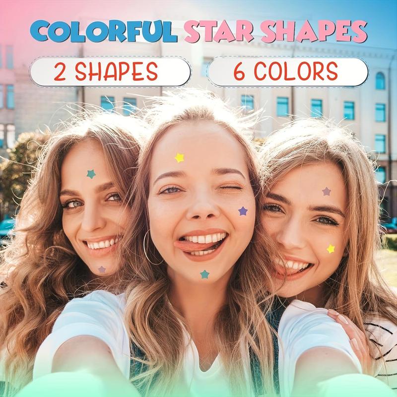 Hydrocolloid Acne Patch, 432pcs box Mixed Color Heart & Star Shaped Acne Cover Patch, Acne Care Patches, Skin Care Products for Women & Men