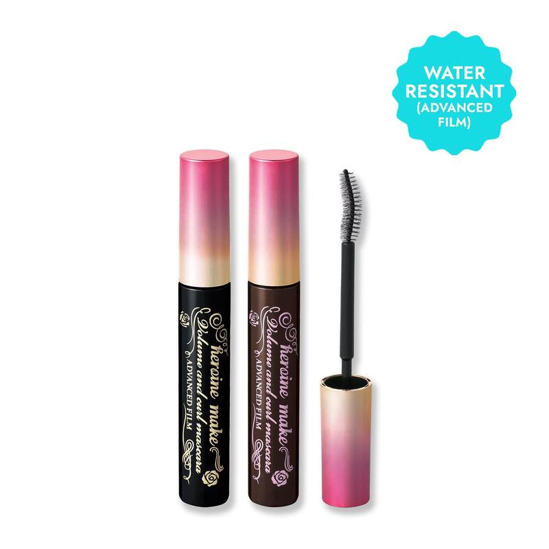 [Heroine Make Official Store] KissMe Heroine Make Volume & Curl Mascara Advanced Film, Strong Water-Resistant, Long-Lasting Volumizing Mascara, Eyelash care while wearing makeup everyday curl mascara viral  mascara