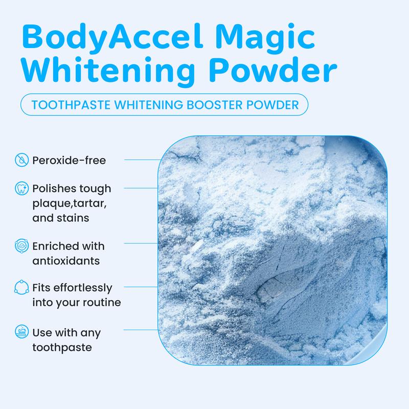 BodyAccel Natural Pearl Probiotic Whitening Tooth Powder Oral Whitening