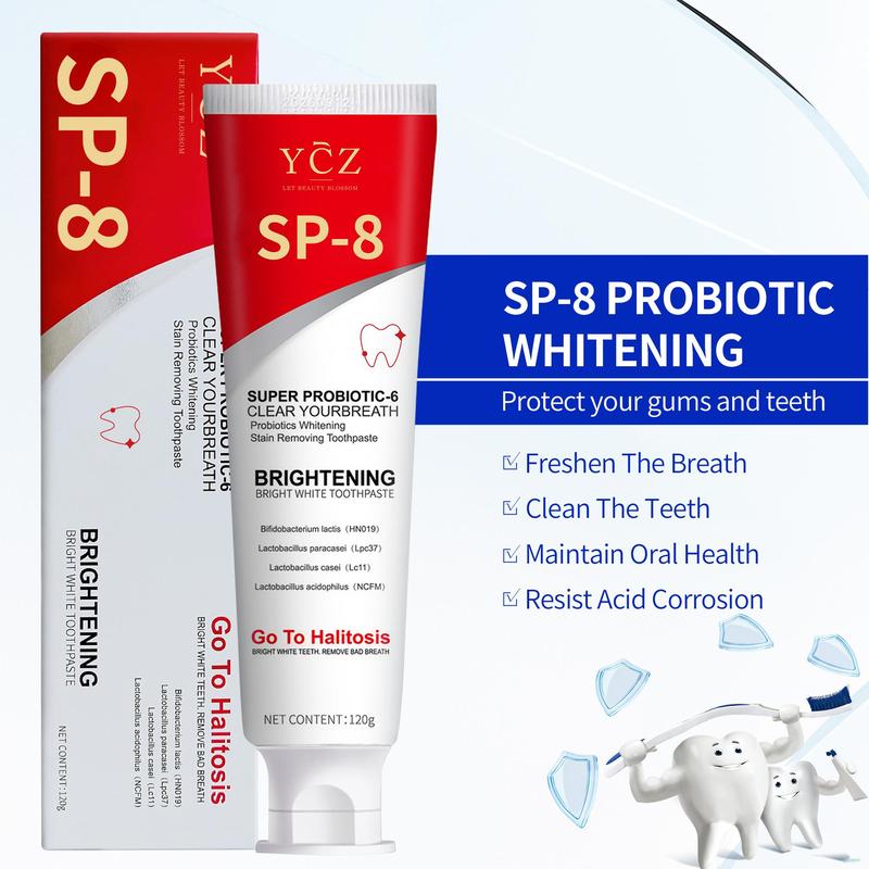 Super Probiotic-8Toothpaste, Sp-8 Ultra Whitening Toothpaste, Sp-8 Toothpaste,Fresh Breath Oral