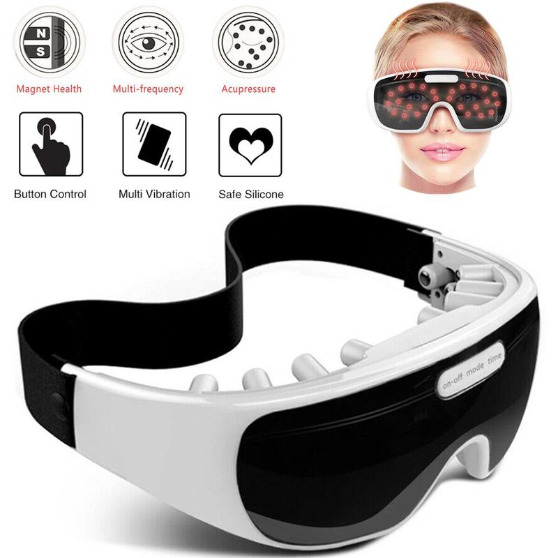 Eye Massager, Eye Mask with Heat Bluetooth Music, Best Birthday Gifts for Women and Men, Eye Comfort Daily Therapy