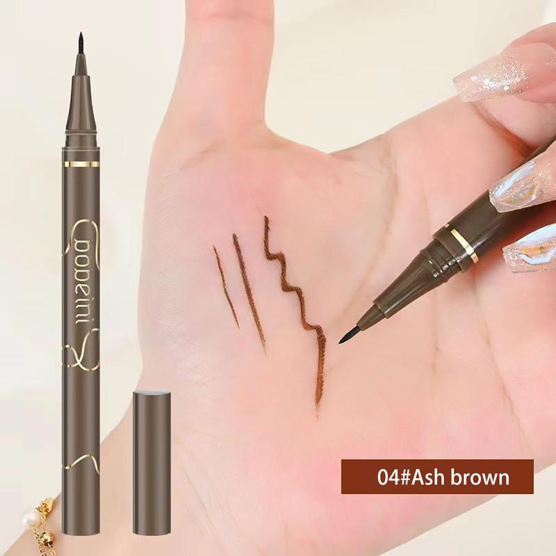 Slim Liquid Eyeliner Pen, 1 Count Waterproof Liquid Eyeliner Pen, Quick Drying Eyeliner Pen with Precise Flexible Tip and Comfortable Grip, Easy to Apply for Eye Makeup, Makeup Accessories