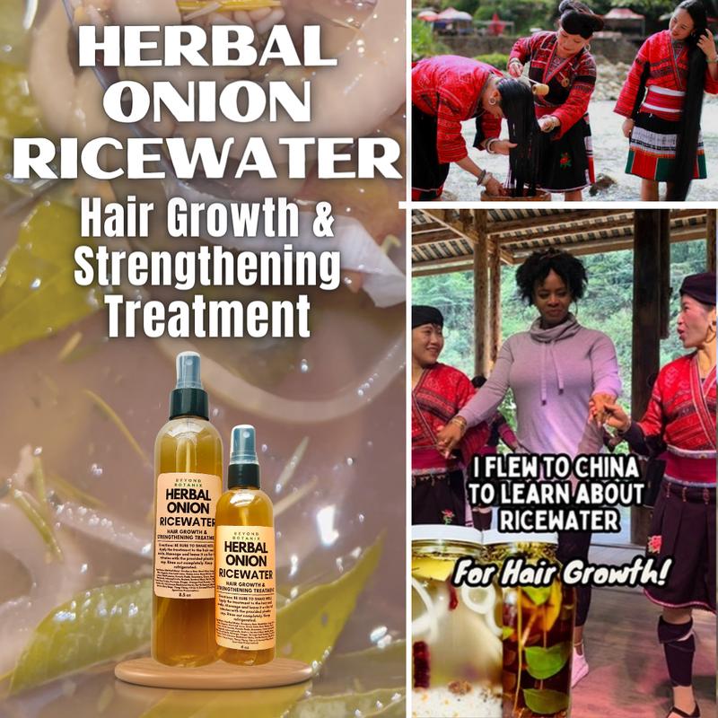 Herbal Onion Fermented Rice Water Hair Rinse