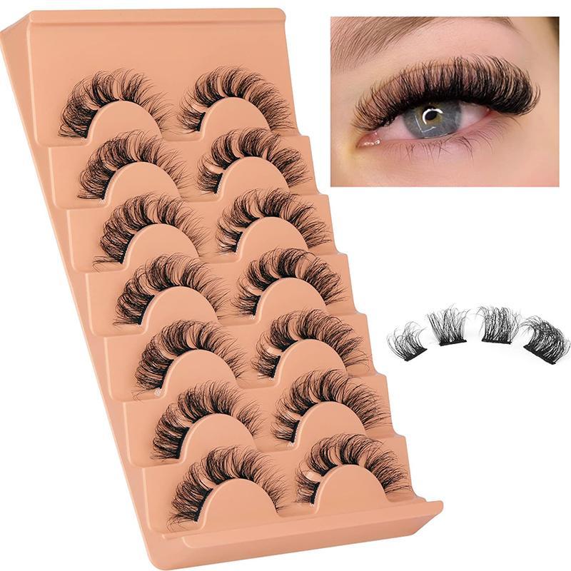 Spring Music Festival Makeup Products, Natural Curl Lashes for Lash Extensions, 1 Box Comfort D-curl Lashes Kit, Diy Lash Clusters, Individual Lash Kit, Cosmetic Products, Eyelashes Extensions