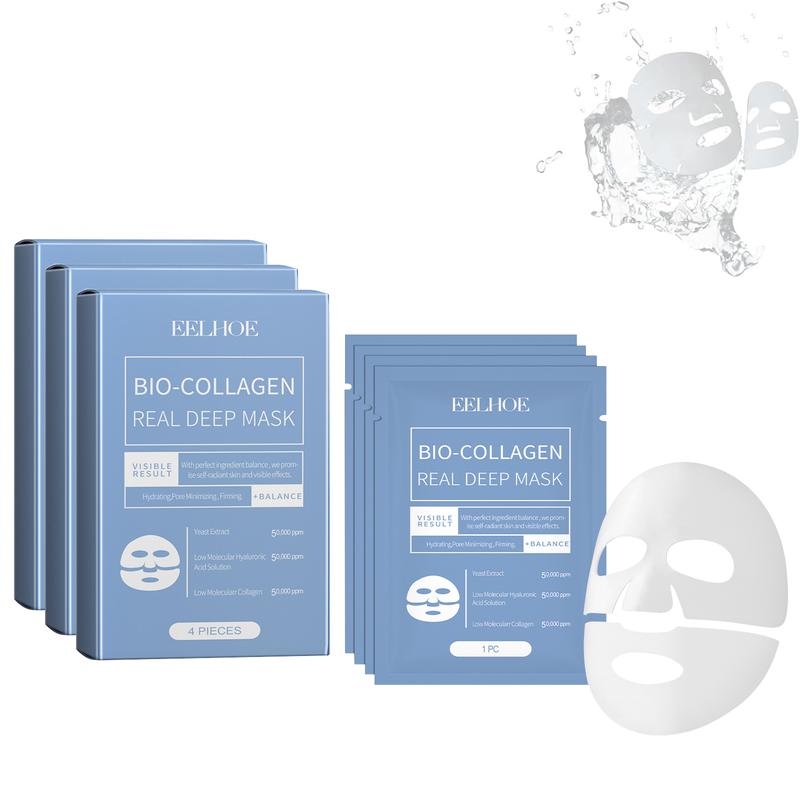 Bio Collagen Mask, Deep Collagen Wrinkle Lifting Mask, Quasi Bio Collagen Face Mask Deep Hydrating Firming Overnight Hydrogel Mask