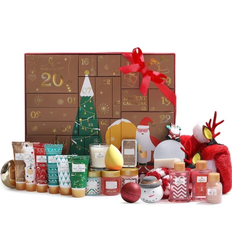 2024 Christmas Advent Calendar 24 Days of Bath and Body Care Beauty Skincare Advent Calendar 24PCS Countdown Christmas Gifts for Women