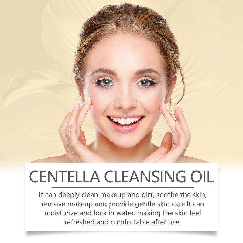 M Centella Asiatica Facial CleanserCleansing Oil Facial Makeup RemoverSet to Remove Pore Scratches, SkinCare Oil Cosmetic Facial Cleansing centella  asiatica