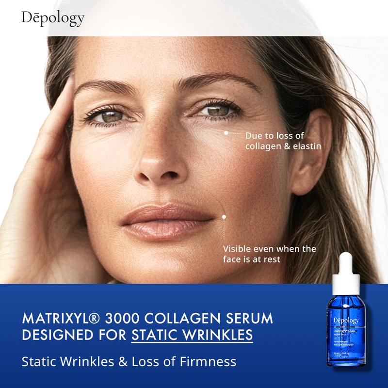 Dēpology Peptide Serum Duo - Smooth, Rejuvenate, Hydrate & Revive for Mature Skin-Korean Skincare Facial Moisturizer