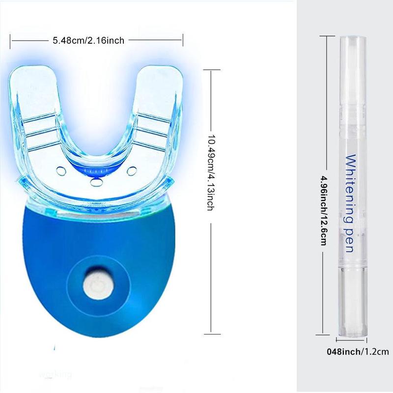 Wireless Rechargeable Teeth Whitening Kit, 1 Set Portable Teeth Whitening Kit, Including 4 Teeth Gel Pens, for Daily Use, Easy To Carry & Use, Summer Gift Glitter Toothpaste