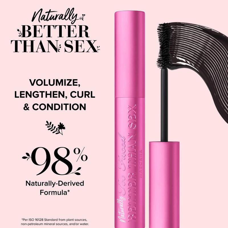 Mini Naturally Better Than Sex Mascara - Compact, Lengthening, and Volumizing Formula - Makeup, Cosmetic Plant