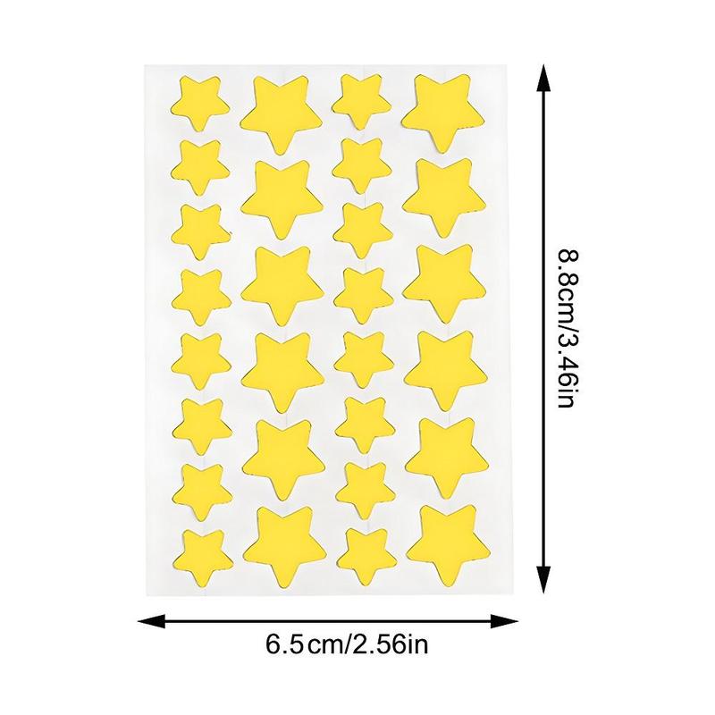 Cute Star Pattern Acne Patch, 12pcs Invisible Face Spot Pimple Patch, Beauty Skin Care Tool for Women & Men, Summer Essentials