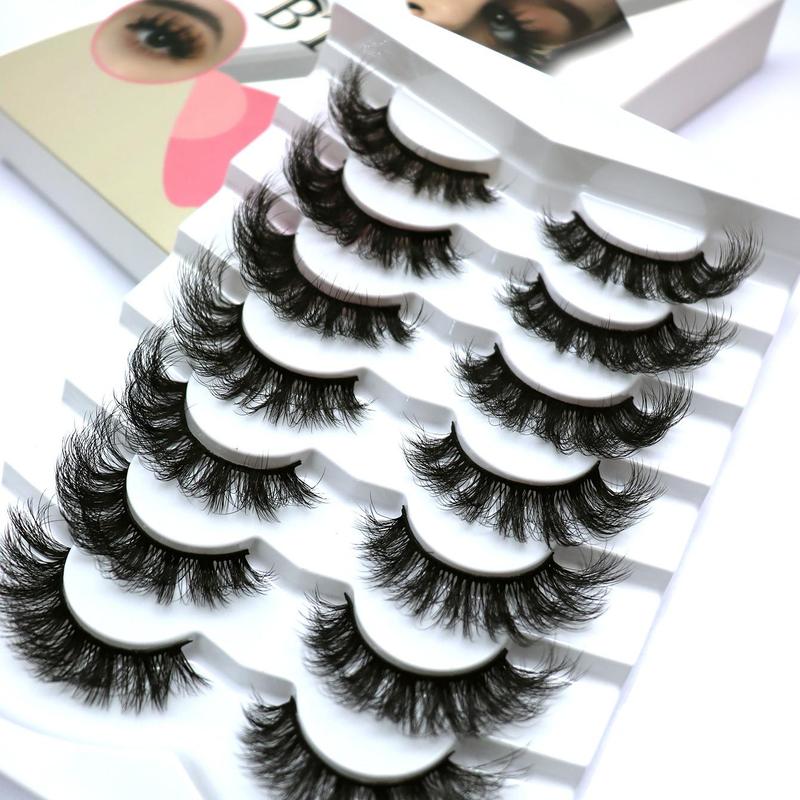 Thick and Curly Fake Eyelashes, Trending Products, Natural Look Eyelash Extensions, Eye Cosmetic Product for Women for Daily Live, Lash Clusters, Lash Clusters Kit, Eyelash Extensions Kit, Christmas Gift