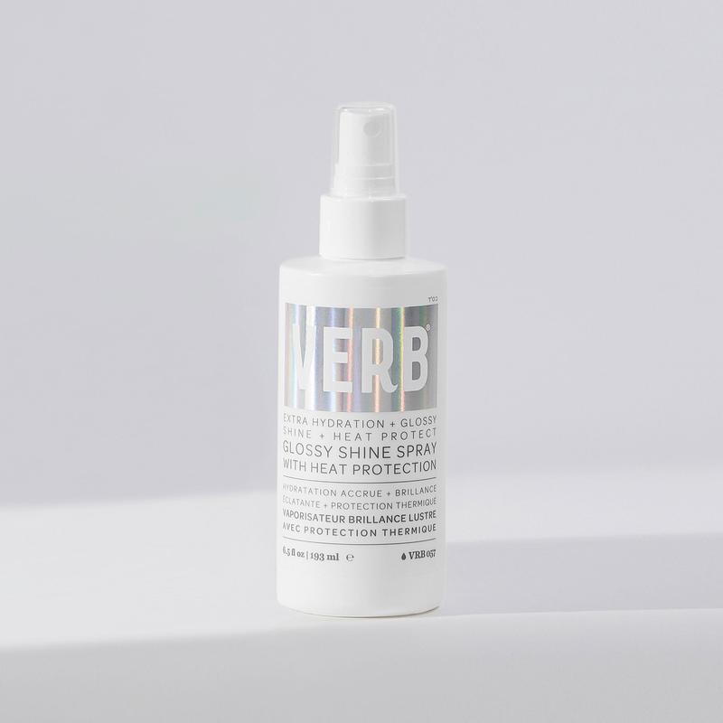 glossy shine spray with heat protection