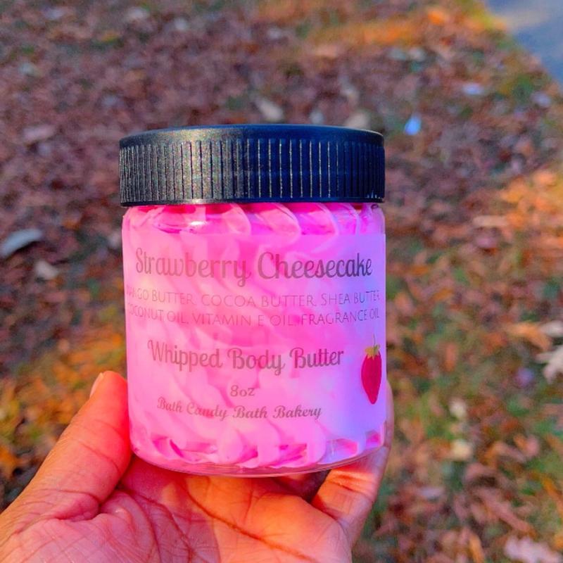 Strawberry cheesecake whipped body butter