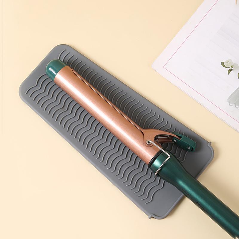 Comfort Curling Iron Silicone Heat Insulation Pad, Hair Straightener Storage Silicone Case, Household Curling Tool Insulation Cover