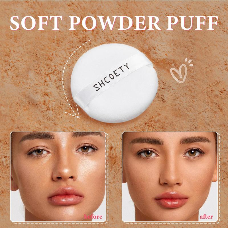 Long-lasting Matte Powder, 1 Box Oil Control Loose Powder, Face Makeup Setting Powder, Portable Makeup Accessories for Women