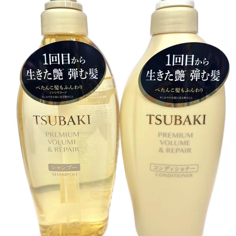 Japanese Tsubaki Premium Volume & Repair Shampoo and Conditioner Haircare Moisture Comfort Cleansing Hydrate Blend Oil Moisturizer Hydrating Cleanser