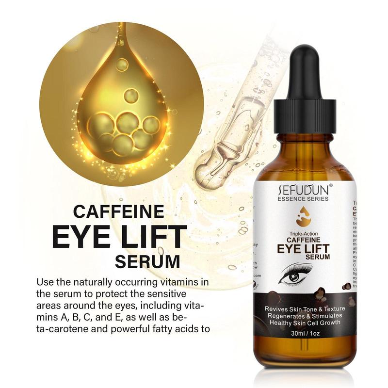 Caffeine Eye Lift Serum, Moisturizing Eye Serum, Hydrating Eye Care Product for Women, Reduces The Look Of Dark Circles, Eye Bags and Firming Eye Care Product