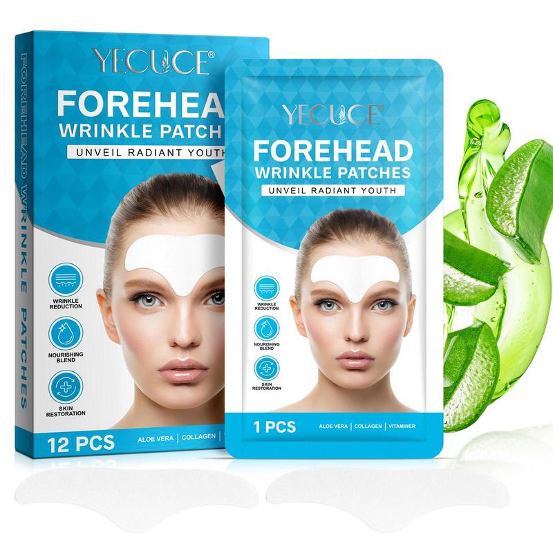 Forehead Patches, 12pcs box Moisturizing & Soft and Delicate Luster Forehead Patches, Lifting & Firming Skin Care Products for Women, Women's Personal Care Products, Christmas Gift