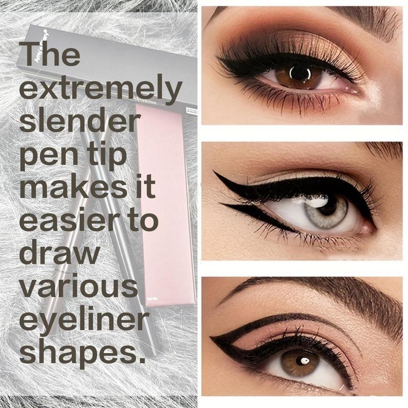 Waterproof Liquid Eyeliner, Long Lasting Eyeliner Pen, Quick Drying Eyeliner Pen with Precise Flexible Tip and Comfortable Grip, Easy to Apply for Eye Makeup, Professional Daily Makeup Accessories