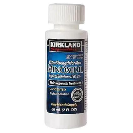 Kirkland Minoxidil 5% Extra Strength Hair Regrowth Supply (1,2,3, 6 Months) for Men - Daily Hair Care Comfort Pack, hair loss