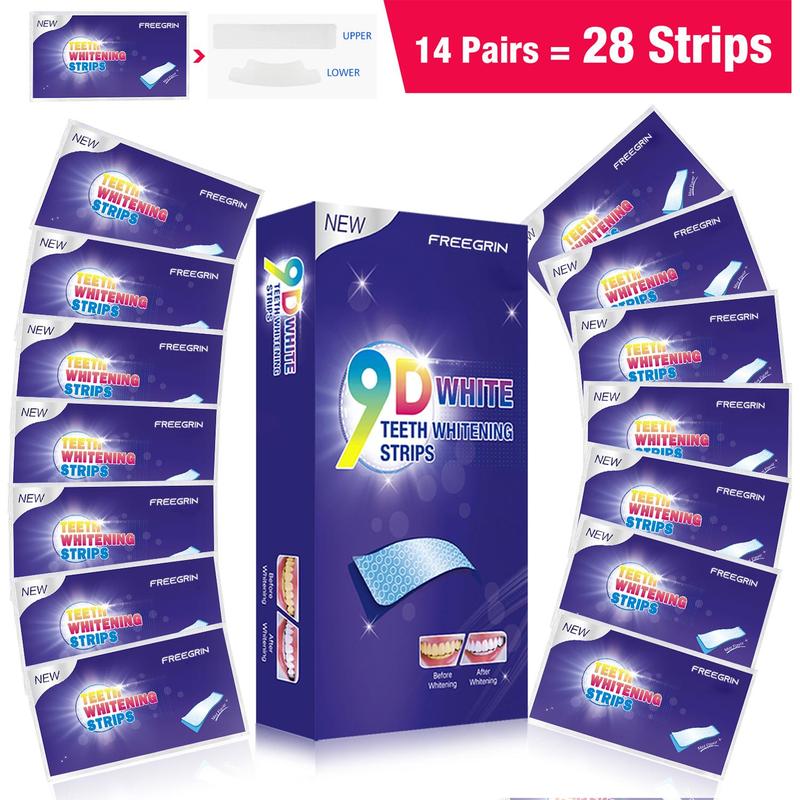 Teeth Brightening Strips, 2 Boxes Teeth Strips for Teeth Sensitive, Effective Teeth Brightener Strips, Helps Remove Stain, Oral Care Product for Women & Men