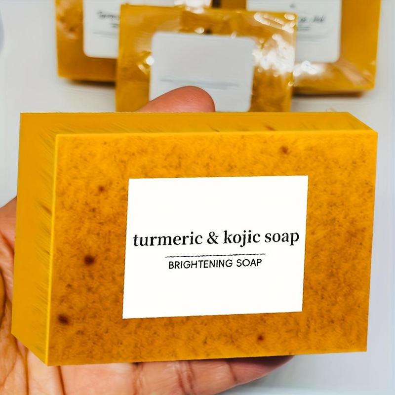 Turmeric Body Care Set, 8 Counts Deep Cleansing Turmeric Soap Bar & 2 Counts Moisturizing Turmeric Oil, Body Cleaning Products for Women