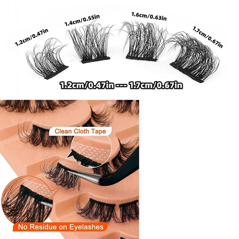 Spring Music Festival Makeup Products, Natural Curl Lashes for Lash Extensions, 1 Box Comfort D-curl Lashes Kit, Diy Lash Clusters, Individual Lash Kit, Cosmetic Products, Eyelashes Extensions