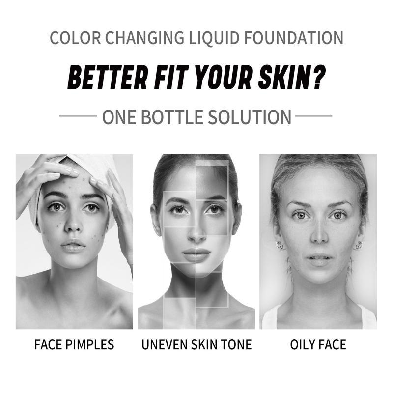 Color Changing Face Foundation, Makeup for Convenience and Versatility, Women and Girl Makeup Accessories, Cosmetic Accessories