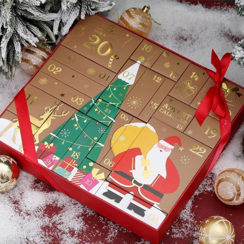 2024 Christmas Advent Calendar 24 Days of Bath and Body Care Beauty Skincare Advent Calendar 24PCS Countdown Christmas Gifts for Women