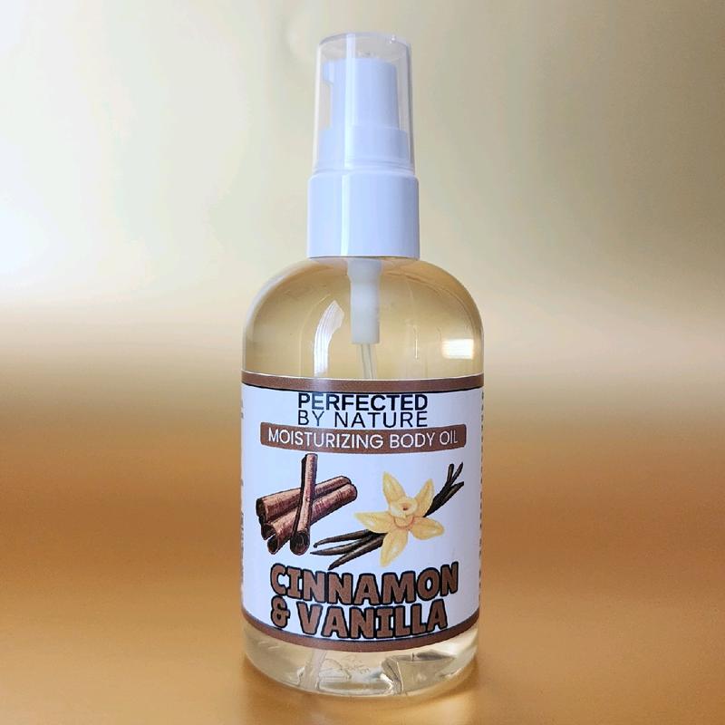 Body Oil Cinnamon & Vanilla - Nourishing Moisturizer for Ultimate Comfort and Body Care