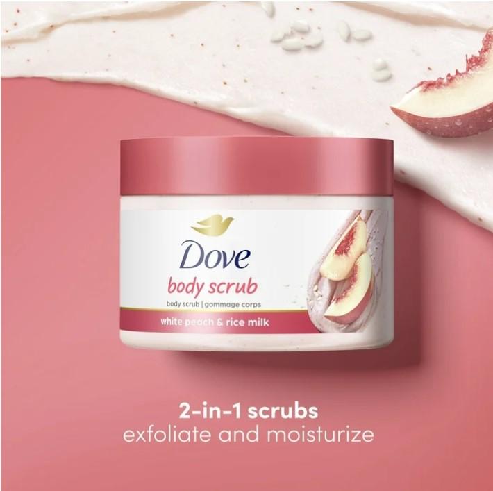 Dove Exfoliating Body Scrub for Women Peppermint Bark Limited-Edition 10.5 oz