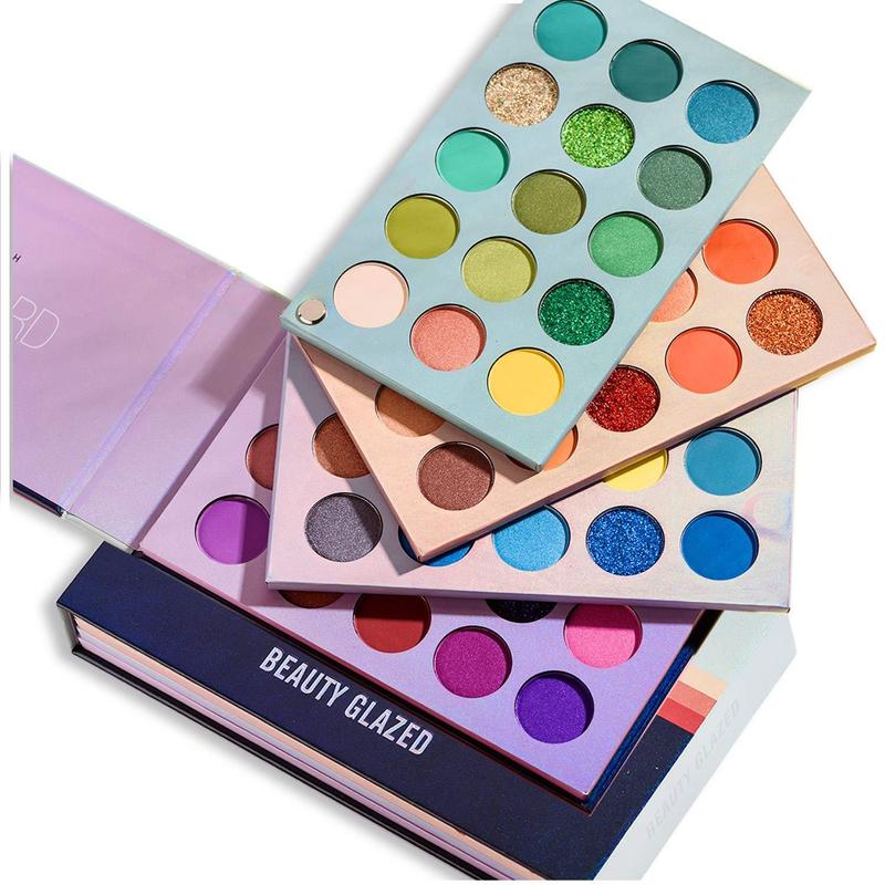 4 in 1 60 Color Eyeshadow Palette, High Pigmented Glitter Matte Eye Shadow, Rotatable Vibrant Color Makeup Palette, Eye Cosmetic