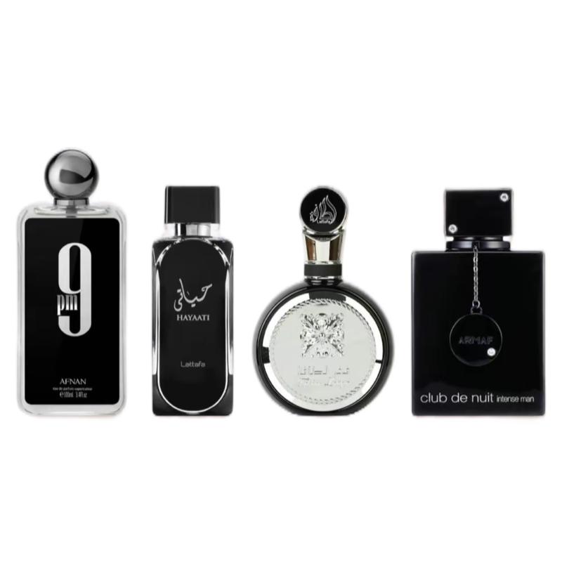 Lattafa-Armaff-Afnan Bundle | 9Pm + Hayaati + Fakhar + Club De Nuit Men Perfumes - Luxury Scents Collection