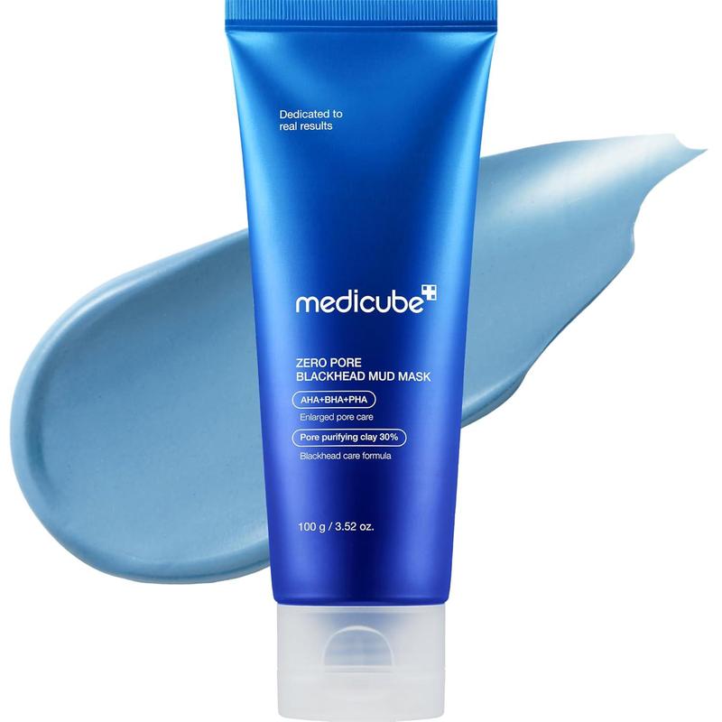 [ MEDICUBE ] ZERO PORE BLACKHEAD MUD MASK 100g   3.52 oz Cleansing Skincare Blackhead Removal Salicylic Clear Deep Cleansing Peel