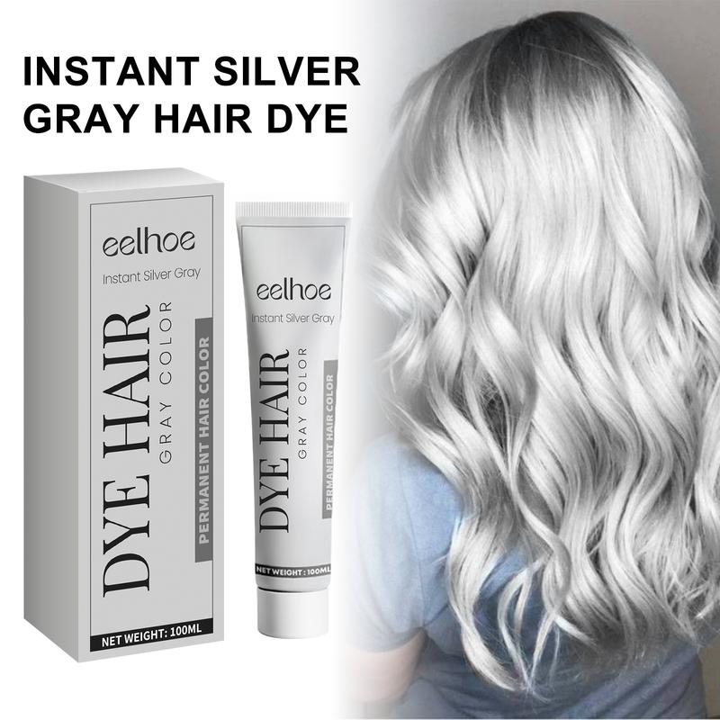 100ml Gray Hair Color Shampoo lnstant Quickhair dye,Long-Lasting & Coverage Haircare，hair care,Fruity aroma--3-In-1 Gray Color-Plant extracts-Long Lasting +99.99% Gray Hair Coverage -Herbal Ingredients - Available Plant Hair Dye Hair care Aloe Vera Silky