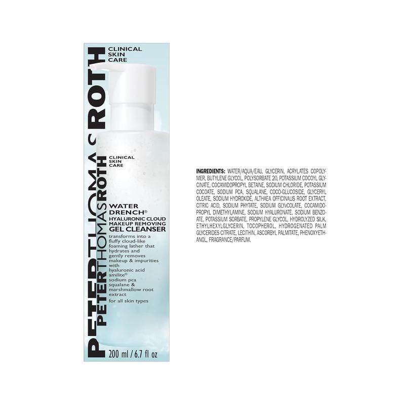 Peter Thomas Roth Water Drench by Peter Thomas Roth, 6.7 oz Hyaluronic Cloud Gel Cleanser