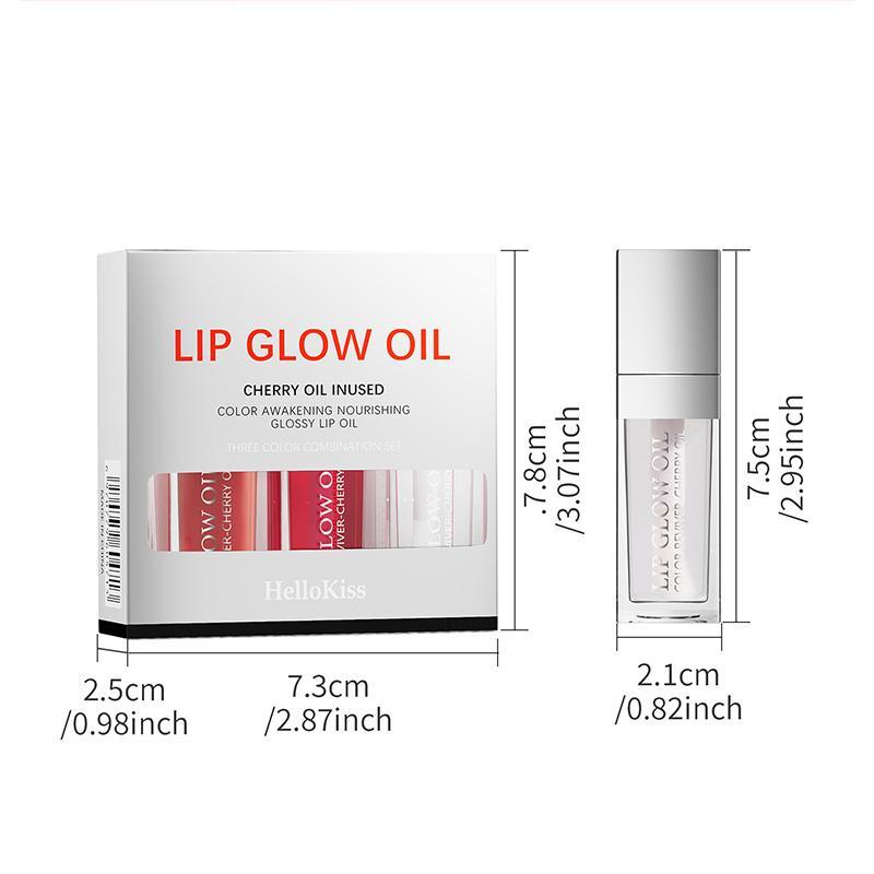 3pcs set Moisturizing Lip Oil, Summer Glossy Lip Glaze Stick, Plumping Lip Oil Lip Gloss for Girls & Women Makeup, Trending Products, Makeup Products, Back To School