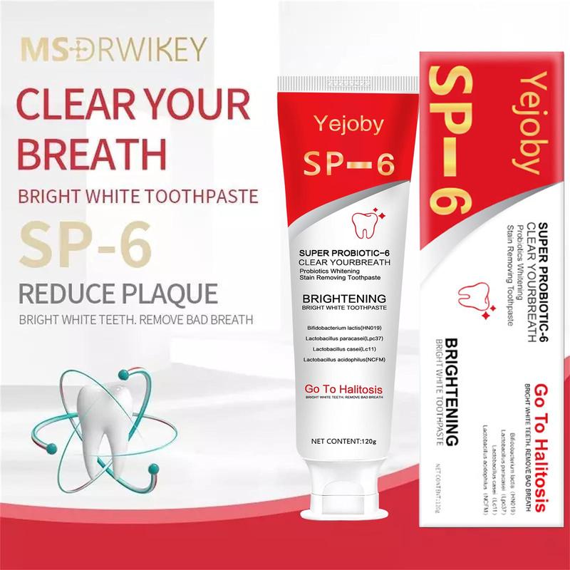 Probiotics Bright Brighten Toothpaste, Sp 6 Toothpaste, Sp-6 Brighten Toothpaste, Brighten Toothpaste Sp-6, Sp-6 Probiotics BrightenToothpaste, Fresh Breath