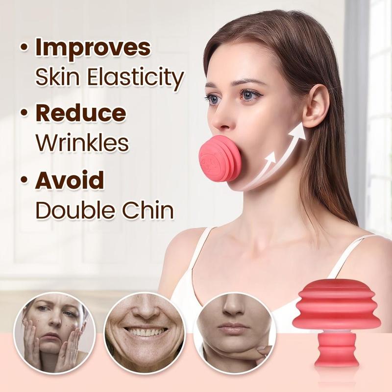 Face Muscle Trainer, Double Chin & Jawline Exercise Tool, Facial Muscle Exerciser, Face Skin Lift & Tightening Training Tool for Women & Men, Christmas Gift