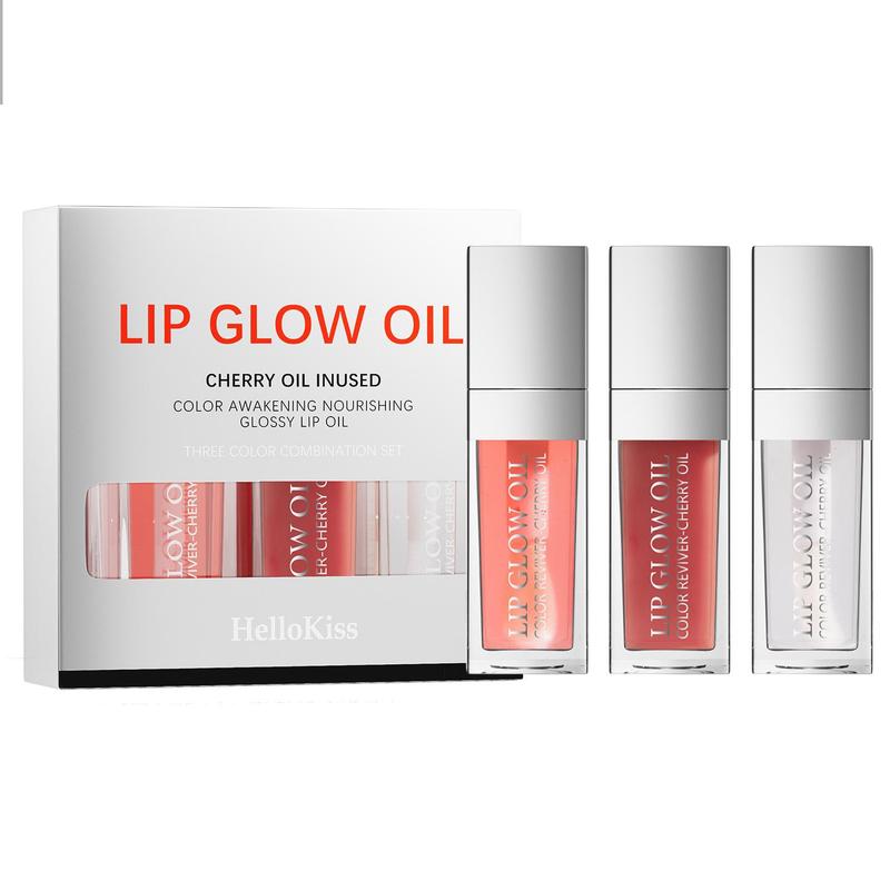 3pcs set Moisturizing Lip Oil, Summer Glossy Lip Glaze Stick, Plumping Lip Oil Lip Gloss for Girls & Women Makeup, Trending Products, Makeup Products, Back To School