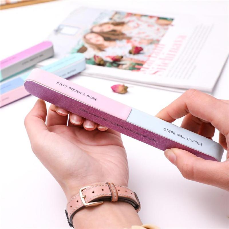 6-sided Nail File, Nail Polishing Tool, Professional Manicure Tool for Home & Beauty Salon Use