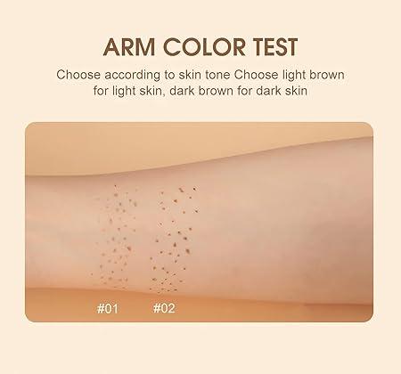 Freckle Pen Waterproof 2 Colors,Natural Lifelike Faux Face Freckle Makeup Pen,Magic Freckle Color,Waterproof Longlasting Soft Small Sopt Pen,For Natural Effortless Sunkissed Skin Makeup