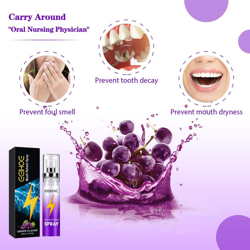 Portable Oral Spray, 2 Boxes Natural Extracts Mouth Freshening Spray, Oral Care Product for Men & Women, Daily Oral Care Product