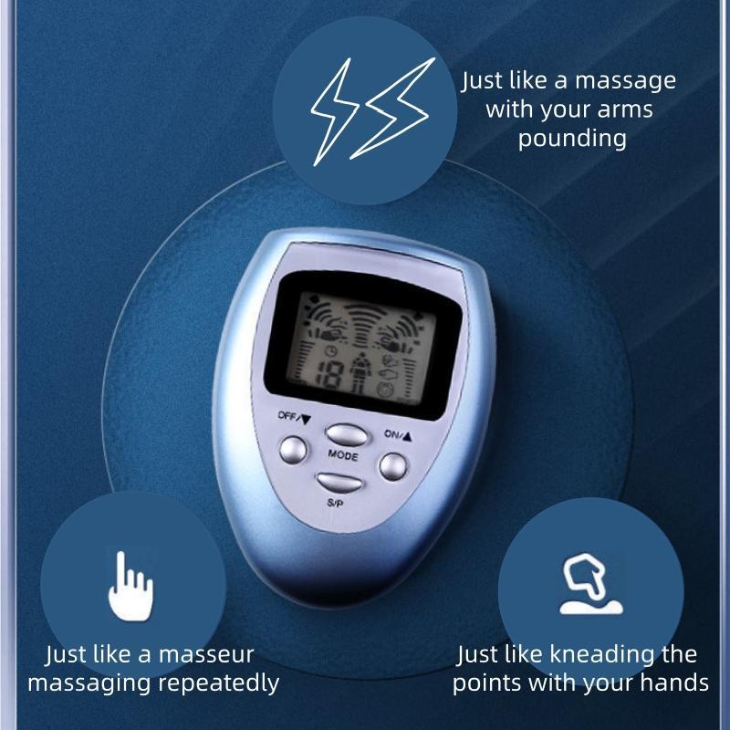 Multifunctional Mini Massager, 1 Box Electric Muscle Stimulator with Digital Display, Relaxation & Relieve Fatigue Sticker, Suitable for Home Travel