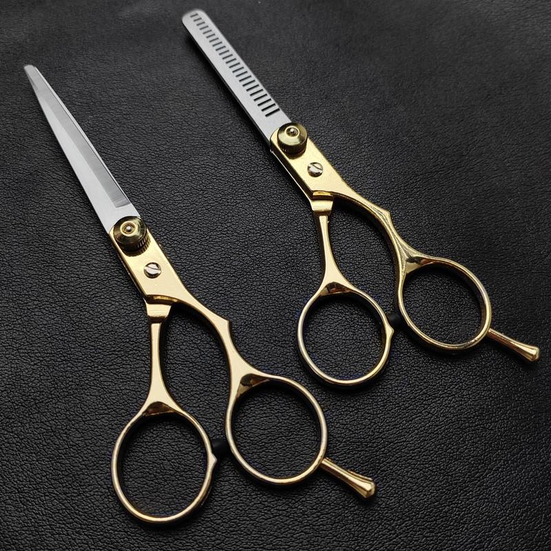 Hair Cutting Tool Set, 1 Count  2 Counts Hair Thinning Scissors Flat Cutting Scissors, Professional Haircut Tool for Adults & Men & Women