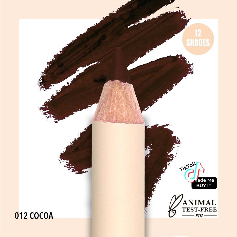 Must-Have Lip Liner (012, Cocoa) - Perfect for Lipstick and Blending, makeup