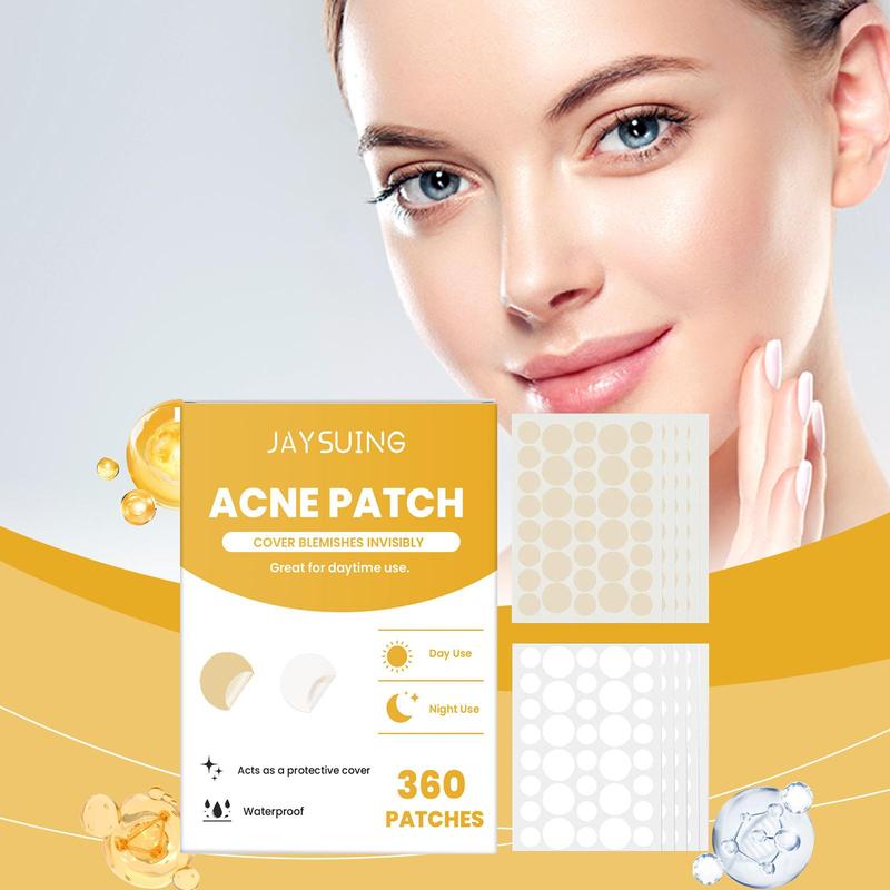 Acne Patches, 1 Box Round Shaped Invisible Acne Cover Patches, Overnight Acne Patches, Facial Skin Care Products for Women & Men