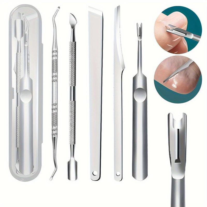 Stainless Steel Toe Nail Clipper Set, 1 Set Pedicure Scissors, Nail Paronychia Nail Clippers Set, Eagle Toenail Skin Callous Knife Blade Set, Christmas Gift