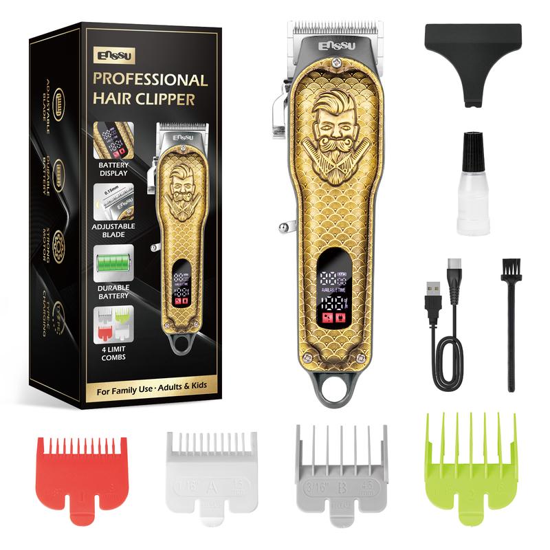 Professional Hair Clipper For Men Cordless Hair Clipper Kit HairTrimmer Cutting Grooming Beard Shaver Kit, PersonalCare Appliances